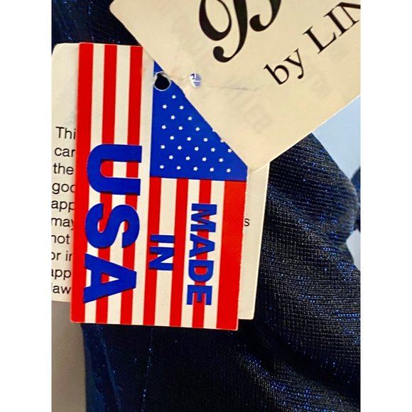 Blondie Nites Womens Midnight Blue Halter Neck Dress with Rhinestone Embellishme - Picture 4 of 10